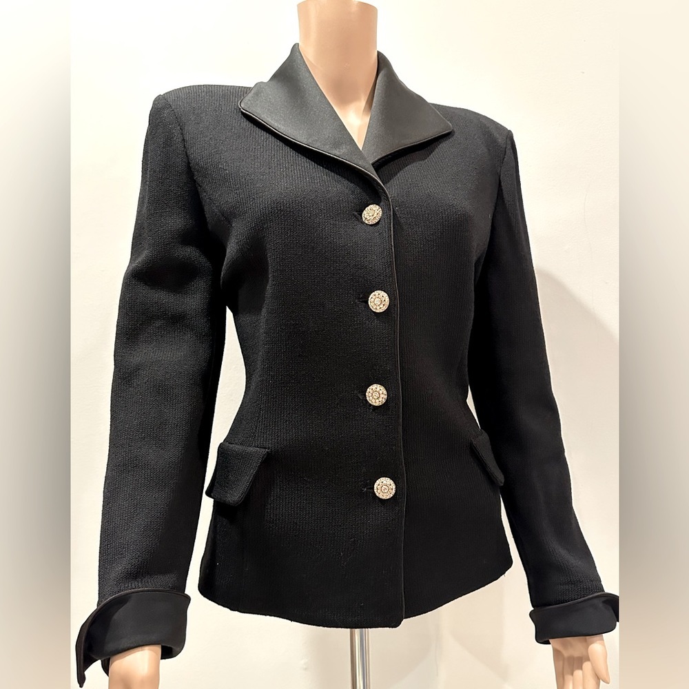 St. John Evening Knit Women's Jacket In Black